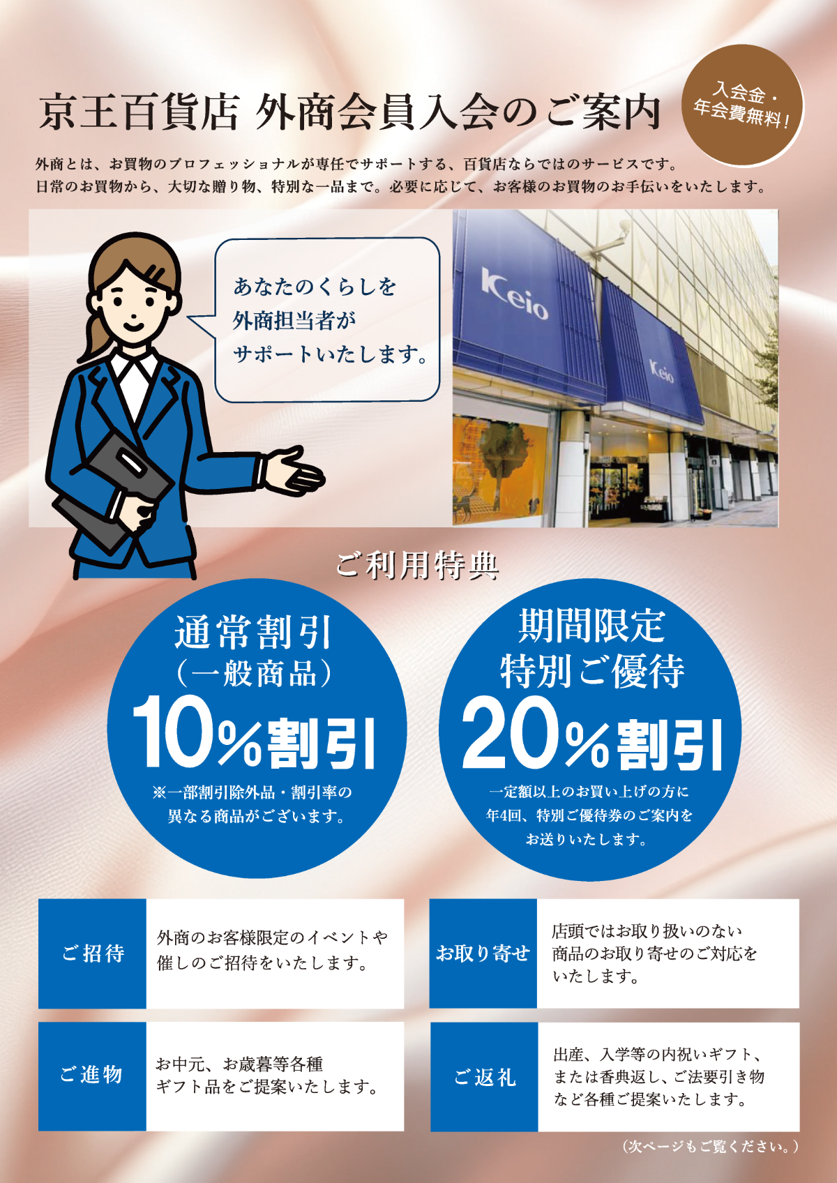 京王クレジットカード(外商特別カード)のご案内