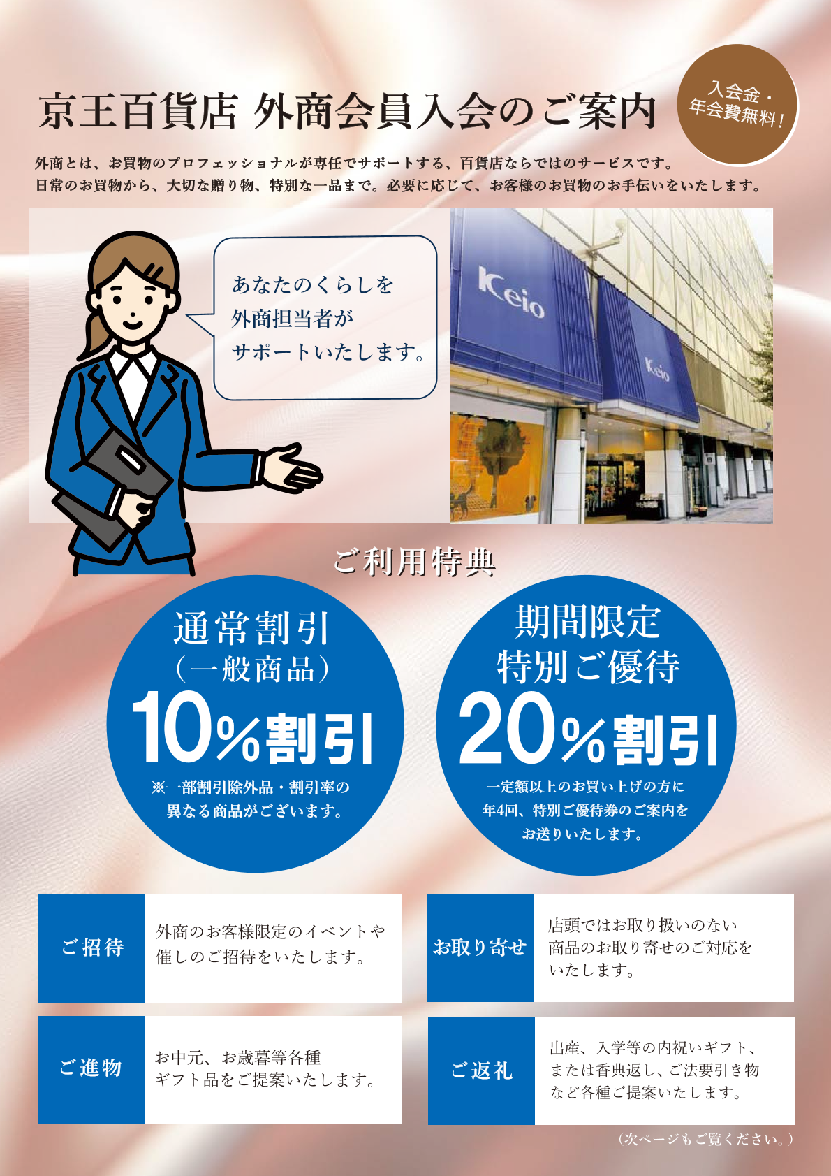 京王クレジットカード(外商特別カード)のご案内